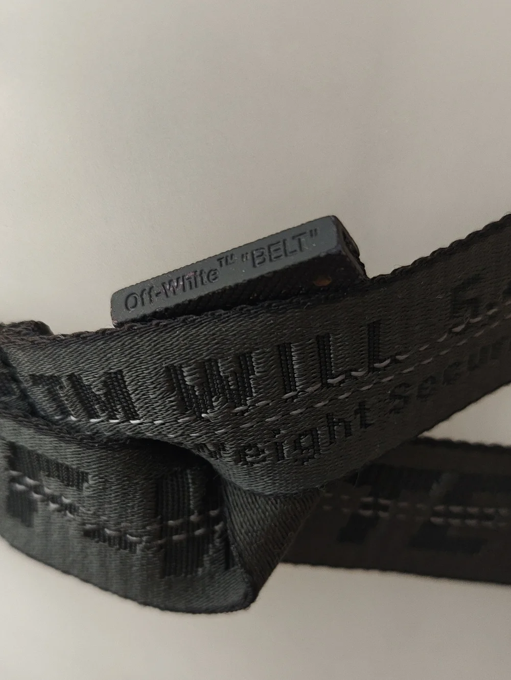 Off White Industrial Logo Belt